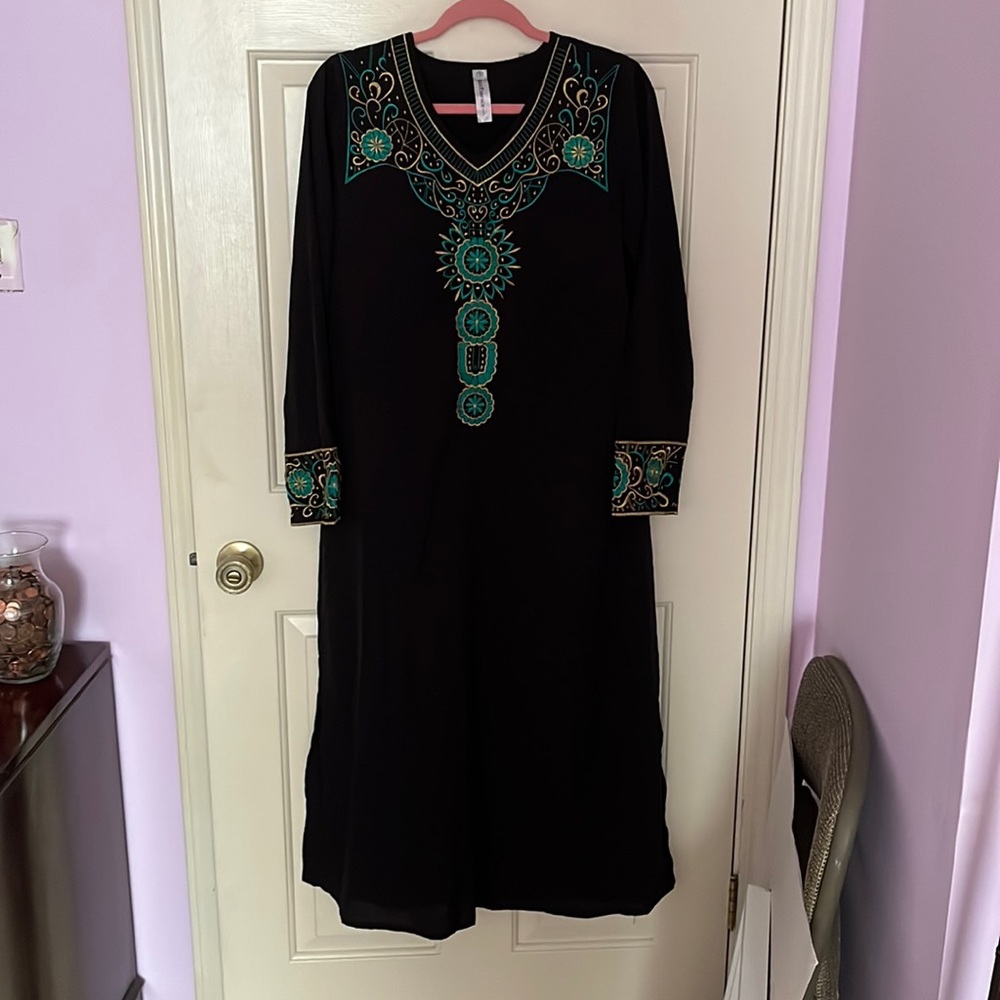 Black embroidered Kurta